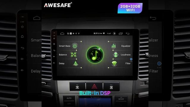 2DIN Автомагнитола AWESAFE PX9 для Hyundai Santa Fe 2 2006-2012. Android 10.0 смотреть онлайн