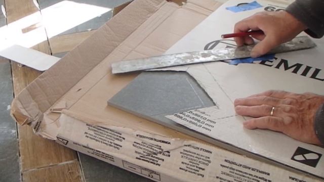 ?Difficult tile cut to mark? Make a pattern, make it easy. Large format tile. ? смотреть онлайн
