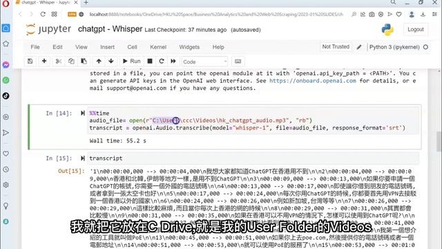 AI上廣東話字幕免費（接近） | Cantonese subtitle generator | Python 教學 廣東話 | Whisper API смотреть онлайн