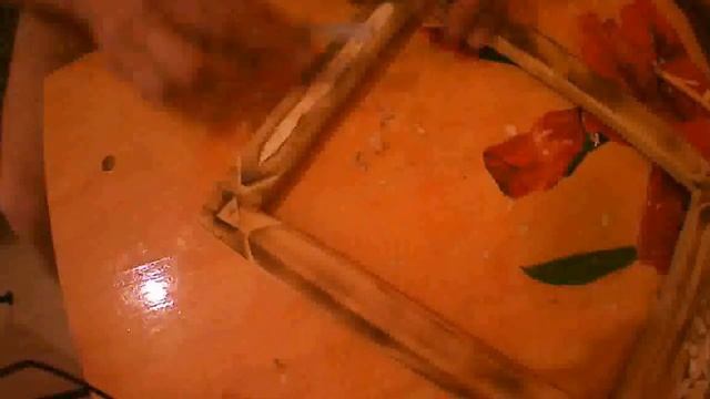 Рамка из цельного дерева для панно из цельного куска дерева. Под старину. The frame is solid wood смотреть онлайн