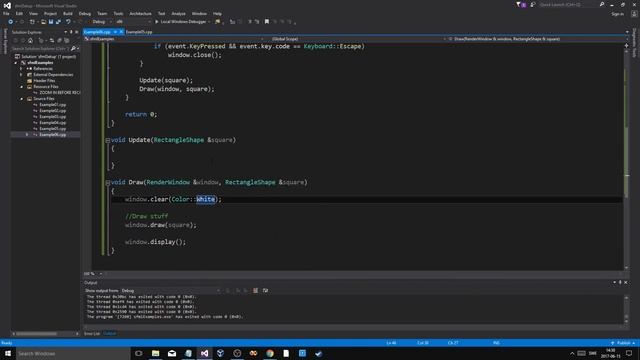 SFML C++ Tutorial 06 | Simple game using WASD and Mouse! смотреть онлайн