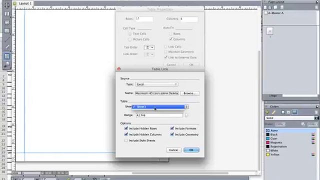 Importing Table Data into QuarkXPress from Excel смотреть онлайн