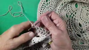 Ажурная летняя шляпа. Часть 2. Тулья. Lesson of knitting. Crochet.