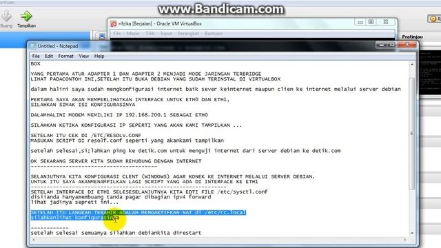 Menghubungkan debian server dan client windows ke internet menggunakan virtual box смотреть онлайн