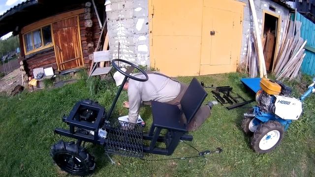 Сборка переднего адаптера КТЗ-03. Минитрактор из мотоблока Нева смотреть онлайн