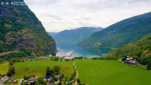 FLYING OVER NORWAY (4K UHD) — Расслабляющая музыка и красивые видеоролики о природе — 4K Video Ultr