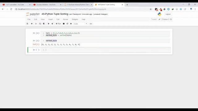 49-Python Tuple Sorting Technique смотреть онлайн