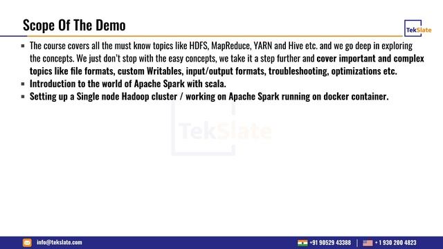Hadoop Testing Training | Hadoop Testing Online Certification Course | Overview of Hadoop - TekSlat смотреть онлайн