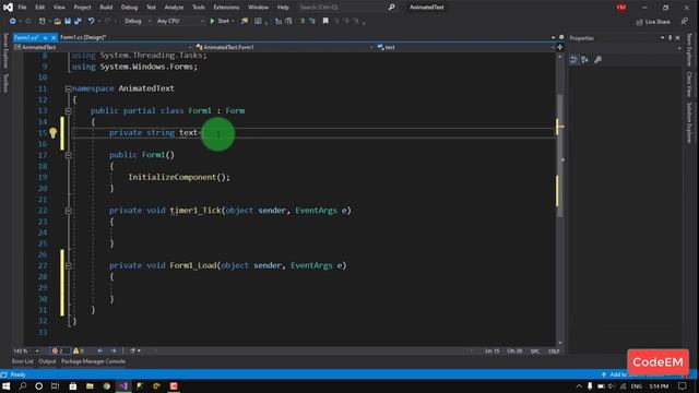 How to Create Animated Text | C# Windows Form смотреть онлайн