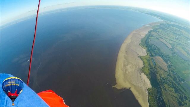 Перелёт на воздушных шарах через озеро Ильмень 15.08.15 смотреть онлайн