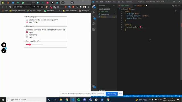 Change color of input, radio-button, checkbox and slider wih one line of code смотреть онлайн