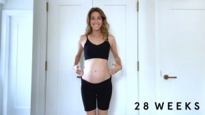 PREGNANCY TRANSFORMATION (week by week belly growth)