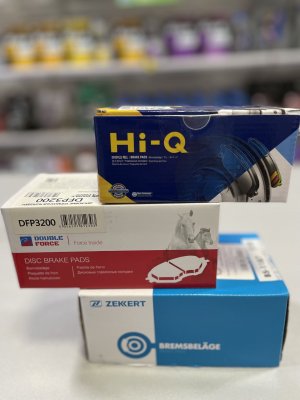 Обзор тормозных колодок Hi-Q, Zekkert, Double Force на Hyundai Solaris.