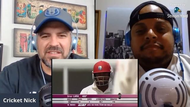 Brian Lara scores 400 no outs | American Cricket Reaction смотреть онлайн