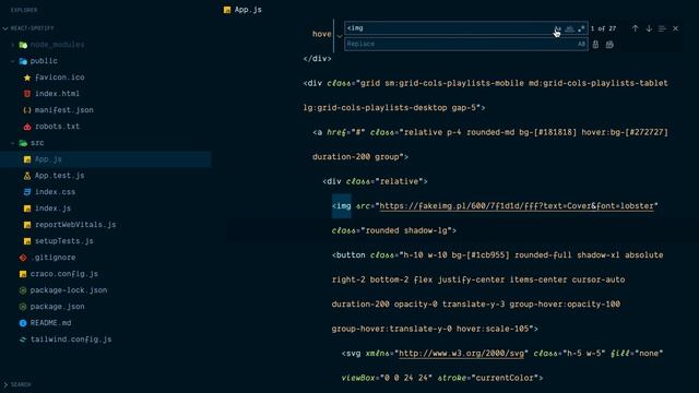 React JS Tailwind CSS Spotify клон #3 - Интеграция шаблона главной страницы смотреть онлайн