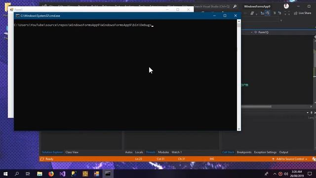How to use CMD (Hidden & Shown) using C# Visual Studio смотреть онлайн