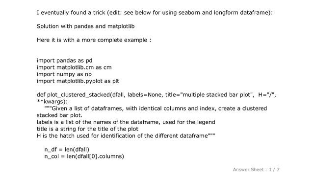 PYTHON : How to have clusters of stacked bars with python (Pandas) смотреть онлайн