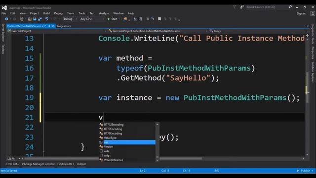 call public instance method with params using reflection in c# смотреть онлайн