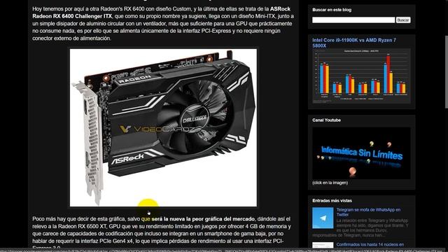 La ASRock Radeon RX 6400 Challenger ITX También Se Deja Ver