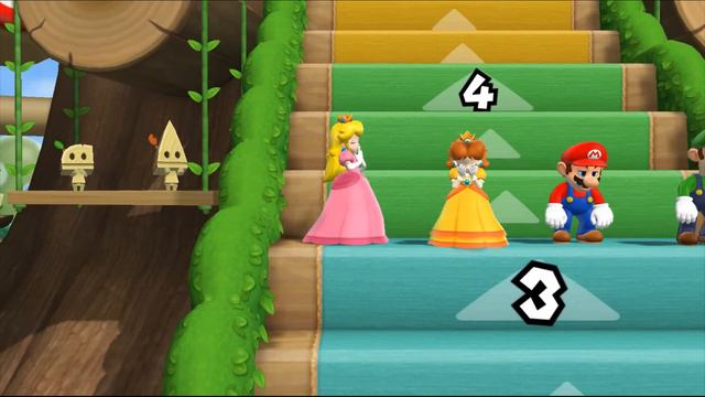 Mario Party 9 Step It Up - Peach Vs Daisy Vs Mario Vs Luigi Master Difficulty| Cartoons Mee