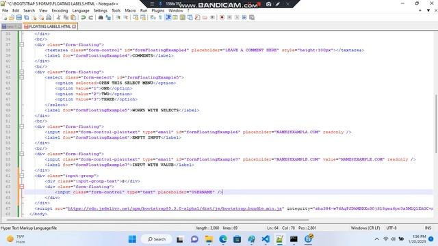BOOTSTRAP 5 FLOATING LABELS смотреть онлайн