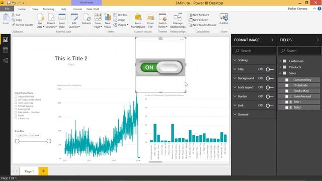 Power BI: 3 Minute Tips - Selection Pane with Bookmarks смотреть онлайн