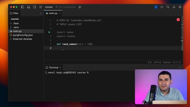 TUPLE yoxsa LIST Python #kody_az смотреть онлайн