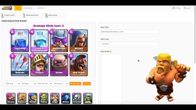 Clash Royale | DECK BUILDER WEBSITE TUTORIAL! смотреть онлайн