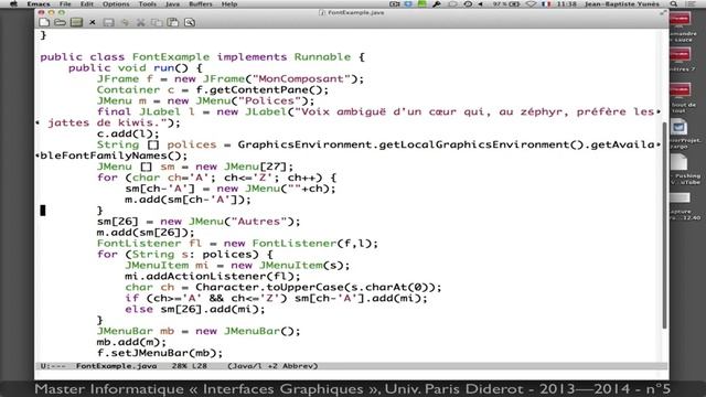 IHM GUI Java Swing n°5 Graphics, Font, Draw, Shape, Image, etc Univ Paris Diderot смотреть онлайн