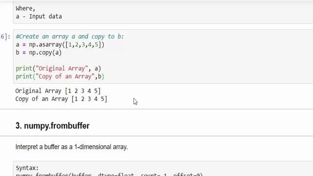 Machine Learning Tutorial Python NumPy : 6. Array Creation using Existing Data смотреть онлайн
