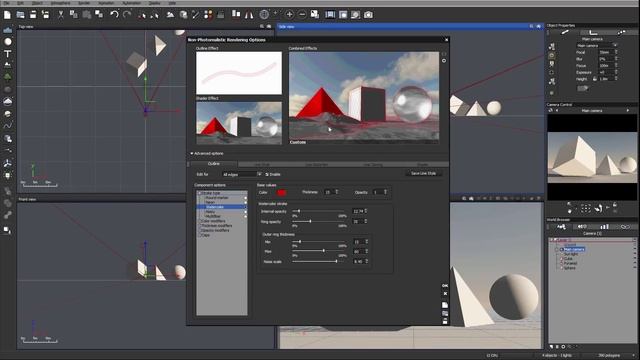 Vue 2015, Non Photo-realistic Render, interface outlines 1 смотреть онлайн