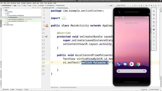 Android Studio 2: OnClick vs setOnClickListener смотреть онлайн