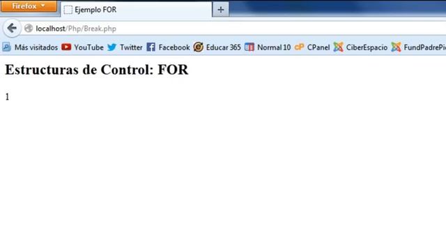 Estructuras de Control Break PHP смотреть онлайн