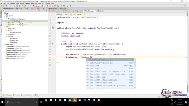 Android Studio Tutorial - Text Highligher смотреть онлайн
