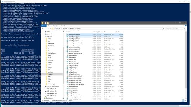 TiddlySpace backup script - Windows Powershell смотреть онлайн