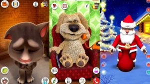 Talking Tom Vs Talking Ben Vs Talking Santa Claus iPad iOS Gameplay HD