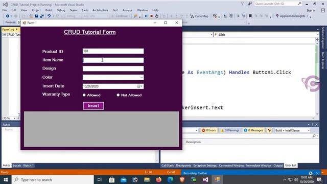 Complete CRUD in VB.Net With SQL | Insert Delete Update Search in VB.Net With SQL Source Code смотреть онлайн