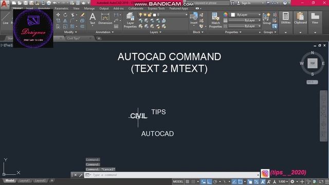 AUTOCAD COMMANDS ADVANCED - TEXT 2 MTEXT смотреть онлайн