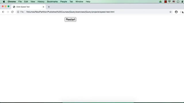 jQuery Project: Click Speed Test with Timer - Part 1 смотреть онлайн