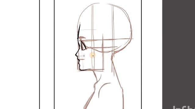 Как нарисовать аниме- девушку в профиль смотреть онлайн