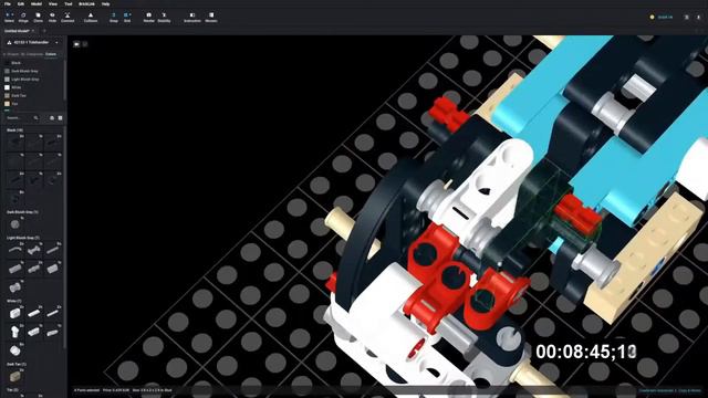 Lego 42133 Telehandler Speed Build Studio Bricklink LDD by PLegoBB смотреть онлайн
