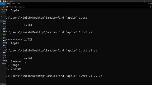 Find Command in Windows Command Prompt with All Switches Explained in Detail with Examples смотреть онлайн