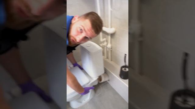 Неприятный запах из унитаза? Это гофра!? #унитаз #ванная #сантехника смотреть онлайн