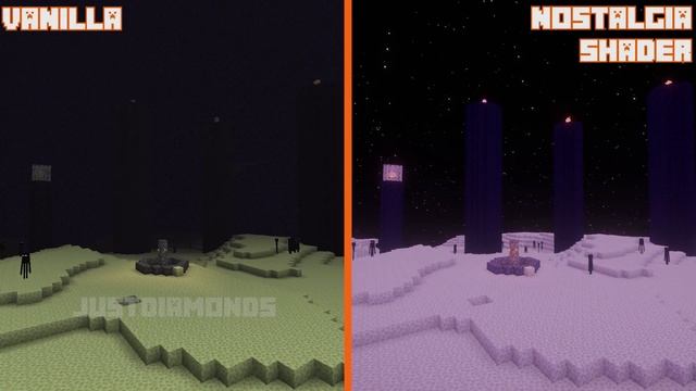 Vanilla Vs Nostalgia Shader | Shader Comparison