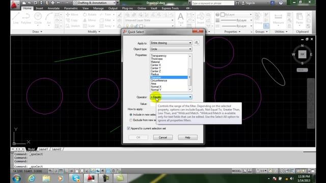 AutoCAD II 13-23 Quick Select смотреть онлайн