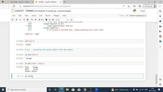 Python Pandas Session 1 (Series) смотреть онлайн