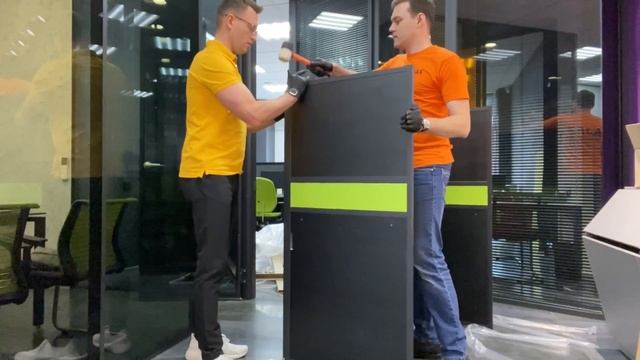 UNIT - Мобильные перегородки для колл-центров - Распаковка и сборка смотреть онлайн