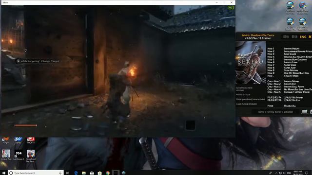 SEKIRO SHADOWS DIE TWICE V1.02 18 TRAINER FLING смотреть онлайн