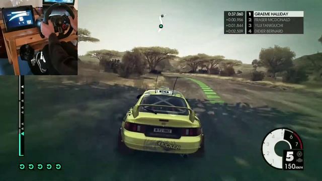 LOGITECH G29 - DiRT 3 Setup + Rally + Kenya + Toyota Celica GT Four + Finished 1st