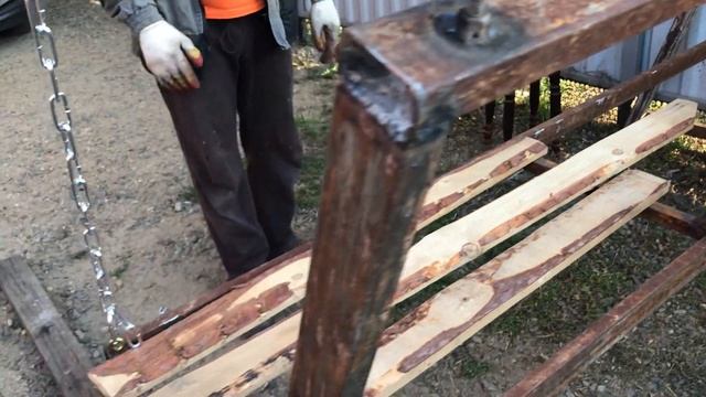 качеля своими руками, минимум затрат, максимум удовольствия? смотреть онлайн